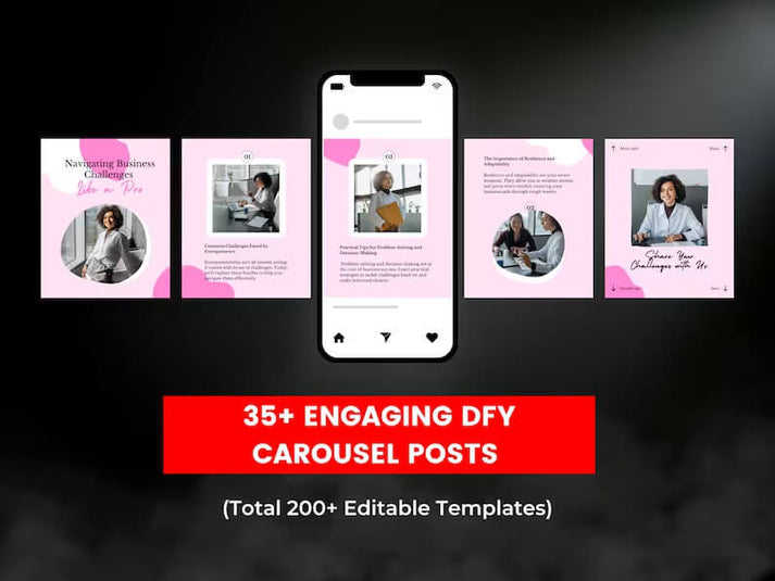 500 Editable Planner Templates l SBB Business Coaching Bundle l Social Media Posts, Story, Carousel